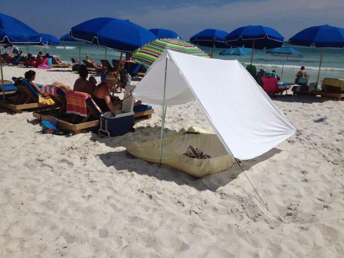 Ako urobiť plážový baldachýn zo slnka vlastnými rukami