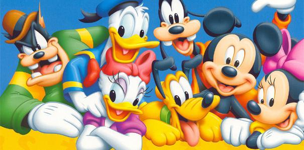 Disney postavy sú najviac rozpoznateľné kreslené postavičky