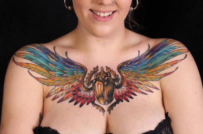 Scarab chrobák tetovanie