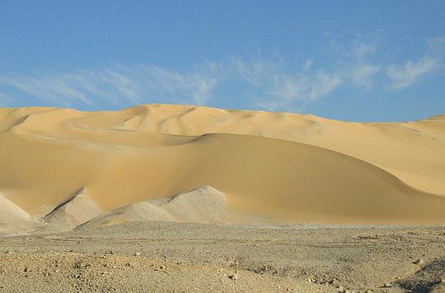 znaky egyptského reliéfu a minerálov