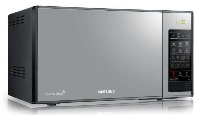 Prehľad mikrovlnnej rúry Samsung GE83XR